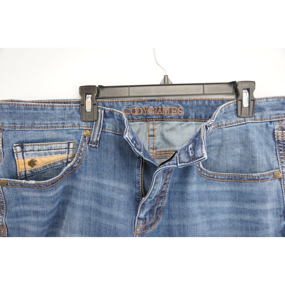 Cody James Jeans 36x32 Blue Core Bootcut Stretch Denim Excellent - Picture 2 of 5